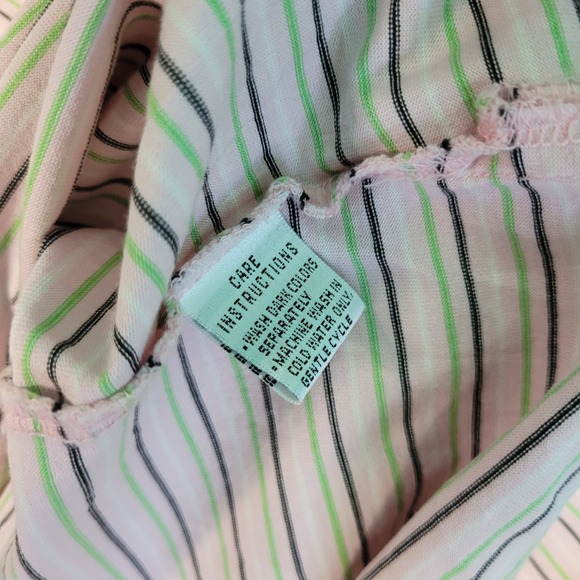 Magnolia‎ Lane Masters Polo Shirt Women's Size L Large Pink Striped Short-Sleeve - Picture 9 of 10
